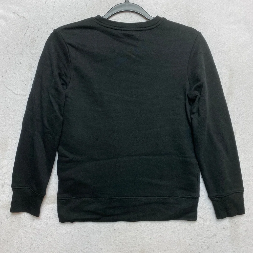 Jordan Sweatshirt Kids M Black Jumpman Graphic Pullover Crewneck